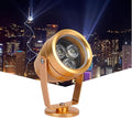 Outdoor Landscape Spotlights Outdoor LED Projection Light - Spotlight RGB Beam Light Rotatable IP65 Waterproof Color Changing Tree Spotlight Round Ground LED Landscape