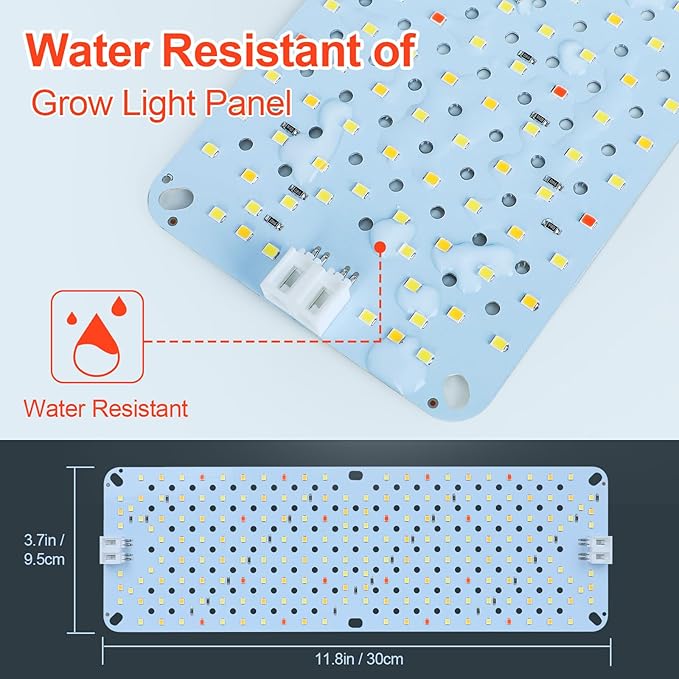 8-Pack Panel Grow Lights for Indoor Plants FECiDA 2026 LED Plant Grow Light for Under Cabinet Plants Full Spectrum Growing Lamp with 48121620 Hr Timer Free Linking