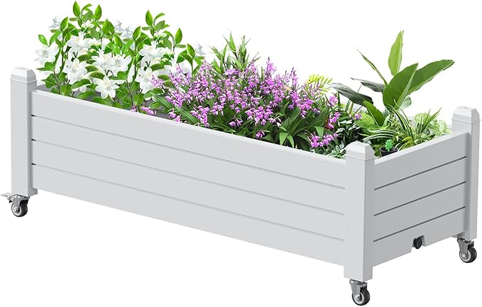 EFU Outdoor Garden Raised Bed Planter Box for Vegetables and Flowers (507B)