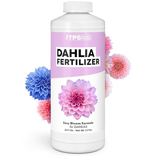 Dahlia Fertilizer – Liquid Plant Food for Bigger Blooms Vibrant Color &amp Stronger Root Development 32 oz