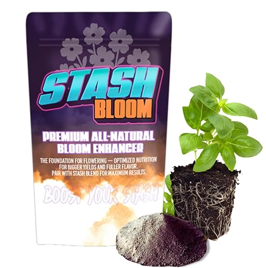 Stash Bloom All-Natural Bloom Booster (2-8-6) – Premium Flowering Nutrient &amp Bud Builder for Heavy Yields – Concentrated Dry Soil Amendment with 9% Calcium &amp Fish Bone Meal (4 lbs)