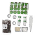 100ML Hydroponic Plant Food Hydroponics Nutrients Set with Grow Sponges A B Plant Food 50 Stickers Kit Hydroponic Plant Food