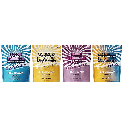 Transition Formula – Premium Fertilizer for Pre-Flower Growth – Organic Mineral Hybrid with Seaweed Yucca &amp Amino Acids – Water-Soluble Plant Food – Made in USA - 1 LB Pouch