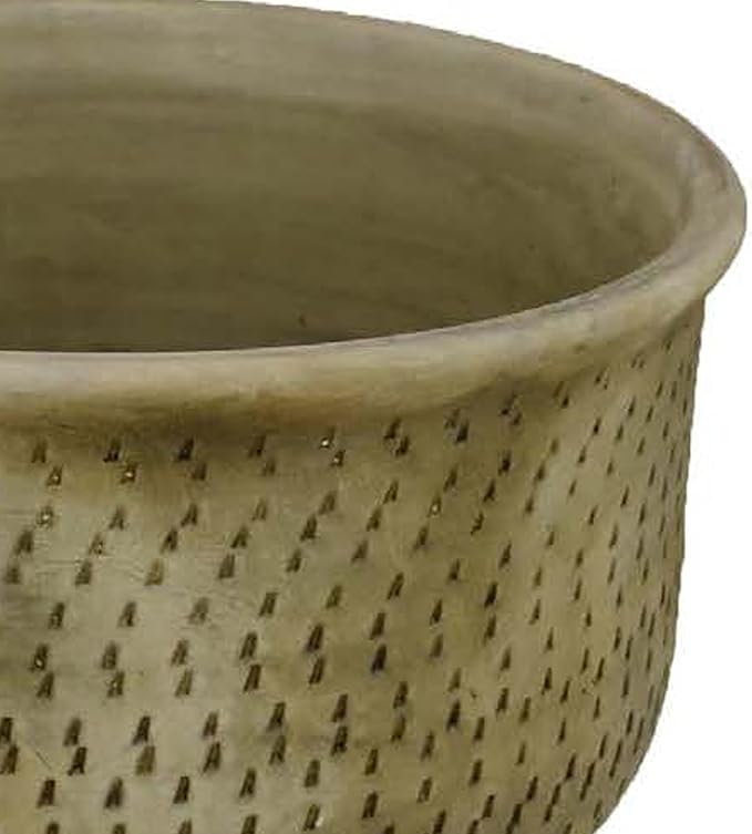 Garden Planter 12 Inch Tapered Base Antique Gray Terracotta