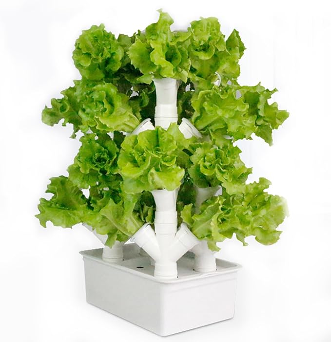 Hydroponics Growing SystemVertical Grow TowerVegetable Plant Tower2/3/4 Columns Hydroponic Growing Kit Hydroponic Tower Grow Sys-Gift for Gardening Lover - Home GrowVeggies &amp Frui
