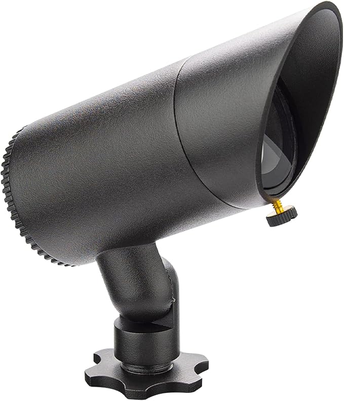 WAC Landscape Lighting LED 12V Basic Accent Light 6W with Adjustable Beam Angle 3000K in Black