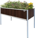 Foreman Raised Garden Bed on Legs – Weather-Resistant Raised Garden Bed (48 x 24 x 30) with Drainage Ideal Raised Garden Bed for Vegetables &amp Flowers – 300 lb Capacity Tosca Wood Grain