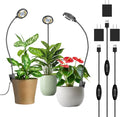 Grow Light for Indoor Plants Full Spectrum Clip Plant Grow Lights 7W LED Plant Growing Lamps with Auto On/Off Timer 4/8/12H 4 Level Dimmable Brightness for Small Plant Light3 Pack
