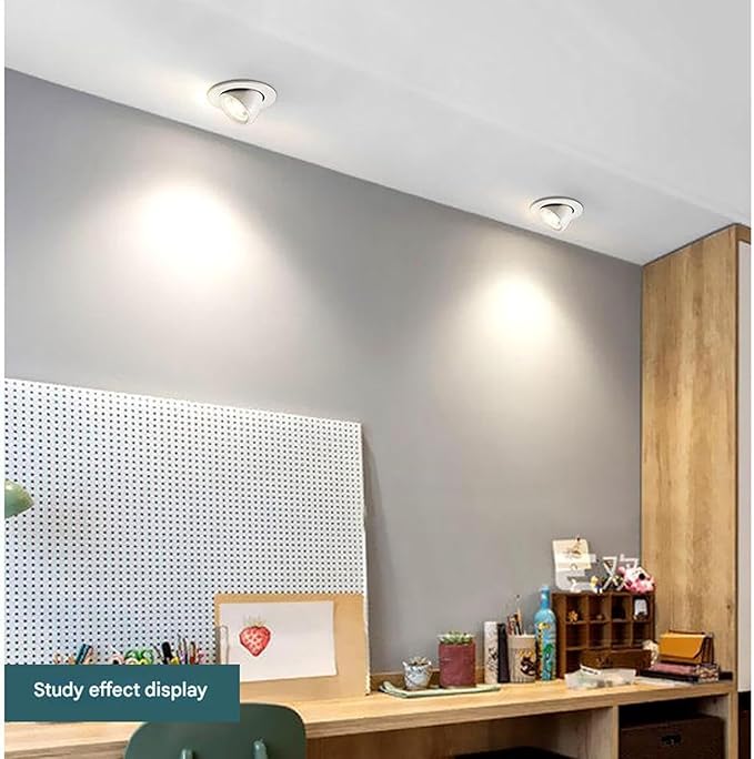 COB Recessed Spotlight Opening High-Transparency Adjustable Angle Elephant Trunk Light for Shop Exterior Walls Wedding Dress/Clothing Store Windows(White30W(AC111-240V))