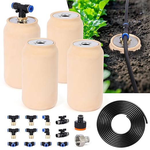 4pcs 17oz Olla Watering System for Your Garden 3.1 * 3.1 * 6in Irrigation System Self Watering Stakes Insert Automatic Watering Devices Self Watering Spikes Indoor Outdoor Plant Watering for Vacation
