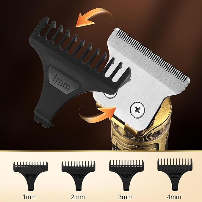 Karrte Men’s Grooming Kit Professional Hair Clippers and Shaver for MenElectric Razor and Nose Trimmer SetBeard Trimmer with 2 Foil HeadGifts for Men