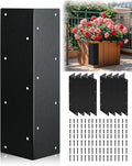 Stainless Steel Raised Garden Bed Corner Brackets 8 PCS Rustproof &amp Corrosion Resistance Garden Bed Supports for 20-24 Beds Rust Resistant Connectors for Vegetable Planter Garden 11 x 3 x 3