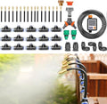 Bendable Drip Garden Watering System Greenhouse Drip Irrigation Kit 360° Curved Garden Automatic Irrigation System Water Saving High Pressure Resistance Smart Timer 1-300 Min 30m+Controller