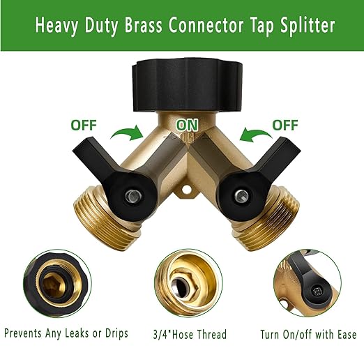 233FT Drip Irrigation System Kit with Quick-Connect System33FT 1/2 Mainline &amp 200FT 1/4 TubingBrass Y-Type SplitterAdjustable Nozzle Types.Efficient Sprinkler System Kit