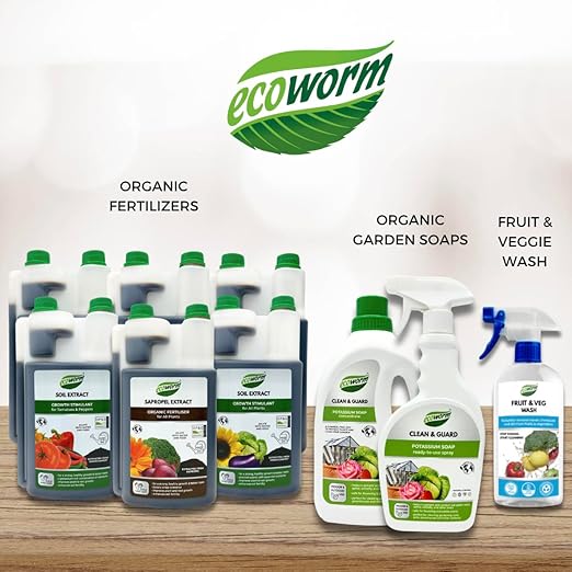 Ecoworm Sapropel Extract Concentrate – Organic Soil Regenerator &amp Microbe-Rich Liquid Fertilizer | Natural Plant Feed for Indoor &amp Outdoor Plants (35 fl oz Makes 53 Gal)