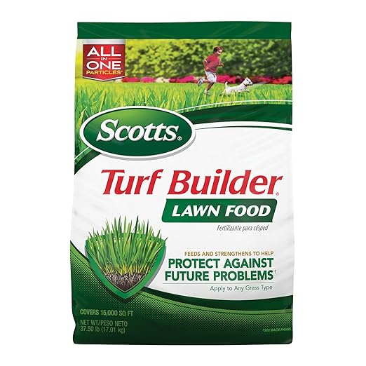 Scotts Turf Builder Lawn Food - Fertilizer for Grass For All Grass Types 15000 sq. ft. 37.50 lb.