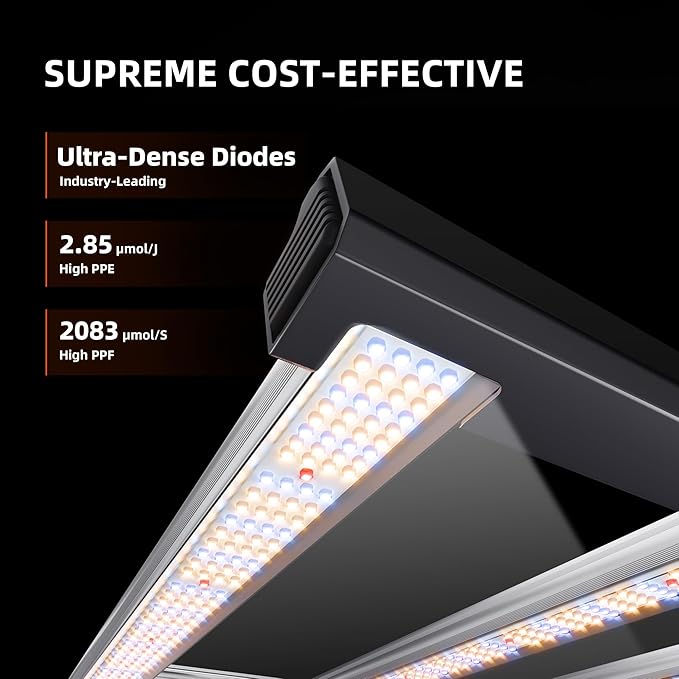 Spider Farmer G7000 Cost-Effective 730W LED Grow Lights 5x5ft Coverage Commercial Bar Style LED Grow Lamp for Indoor Plants Vertical Farming Upgraded App Remote Control