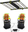 320W LED Grow Lights Kit Commerial Full Spectrum Bar Style LED Grow Lamp for Indoor Plants Dimmable Daisy Chain 3X3ft Coverage Growing Lamp for Hydroponics Greenhouse Plant Growing