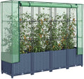 SKM Raised Bed Blue Grey Polypropylene 63 in x 15.7 in x 54.3 inGrey (Weight 26.79KG)