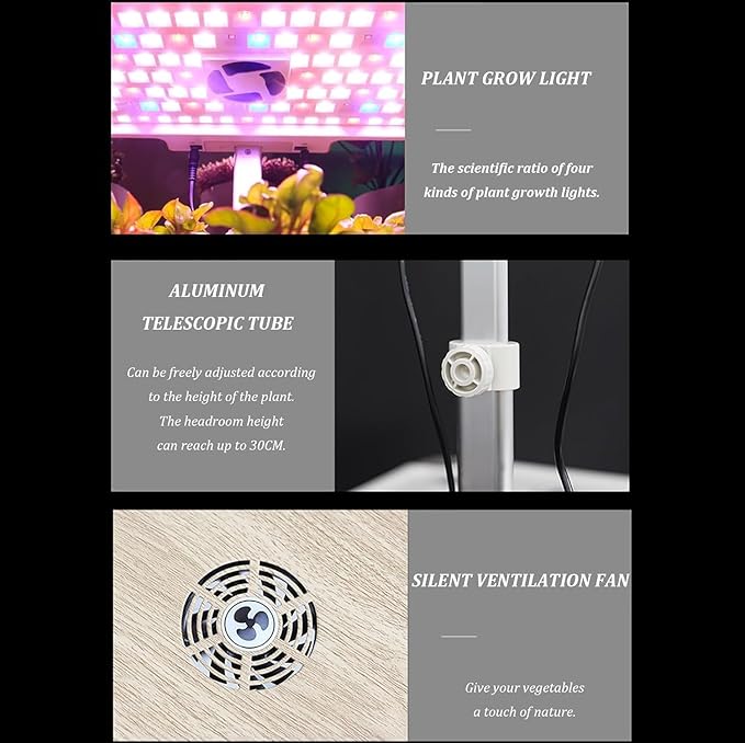 Indoor Hydroponics System Indoor Garden Hydroponic Indoor Gardenfor Fruits and Vegetableswith Hydrating Pump AdapterHydroponics Growing System for Indoor Fruits and Vegetables wyqdp240305