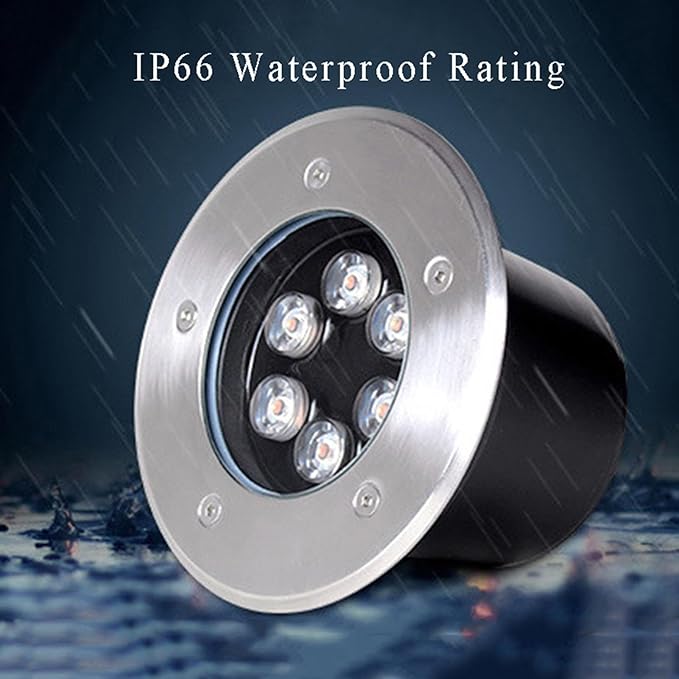 Outdoor Buried Lights Recessed Ground Light IP66 Waterproof AC85-265V LED Underground Light for Garden Path Piazza Walkway Landscape Spotlight