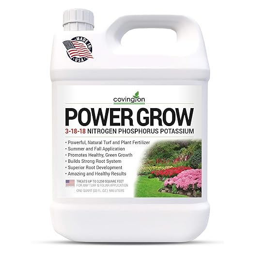Liquid Lawn Fertilizer 3-18-18 NPK Grass Fertilizer Premium Lawn and Plant Nutrient Food – Year Round Concentrate for Best Value – All Grass Types – 32 OZ