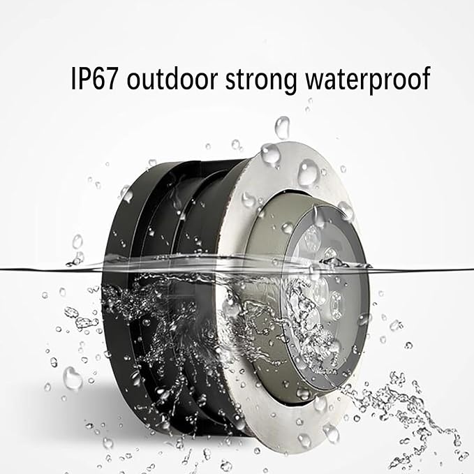 Outdoor Buried Lights - LED Landscape Lights 15-60° Adjustable Design Decorative Lighting Ground Light AC Recessed Spotlight IP67 Waterproof Fully SealedPolarized FloRed-6W