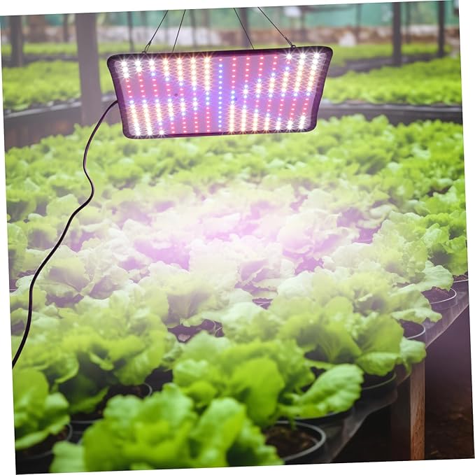 225 LED Hanging Plant Growth Light Full Dimmable LED Grow Lamp Adjustable Height Ultra-Thin Panel for Indoor Plants Red White Light
