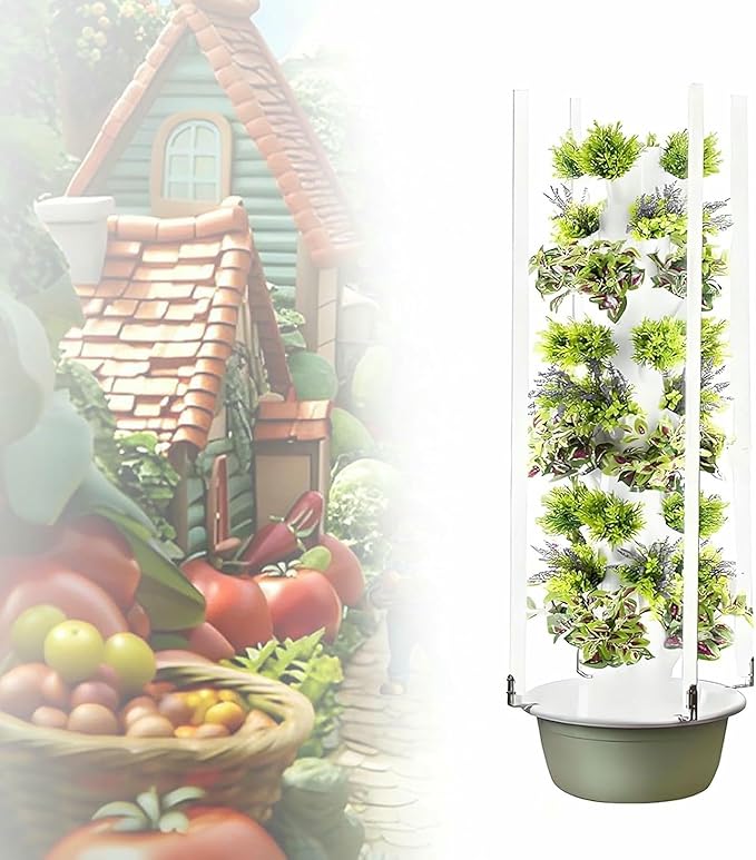 Balcony Hydroponic Growing System for Gardening Lover Detachable Home Garden Farm Greenhouse Vertical Tower Planters-*