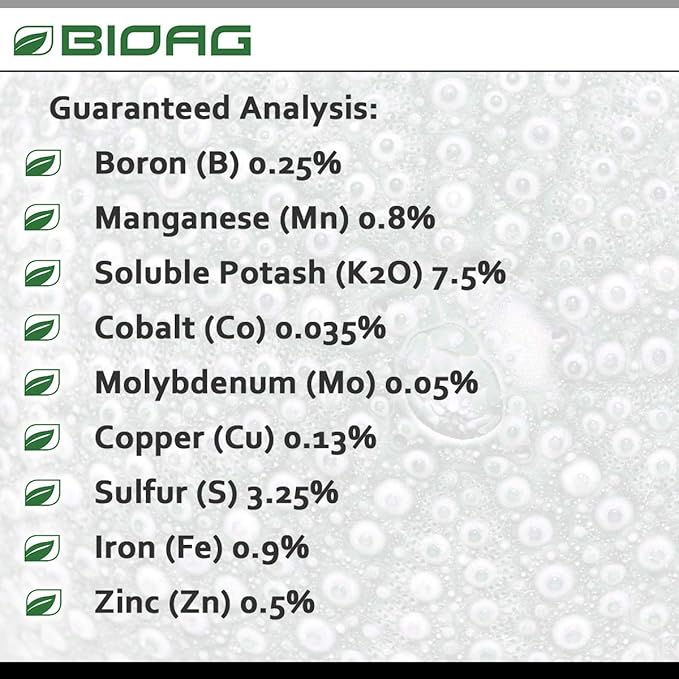 BIOAG CytoPlus Organic Humic Acid Plus Seaweed Extract Essential Micronutrients Dry Soil Amendment for All Plants S B Co Cu Fe Mn Mo Zn (1 kg)