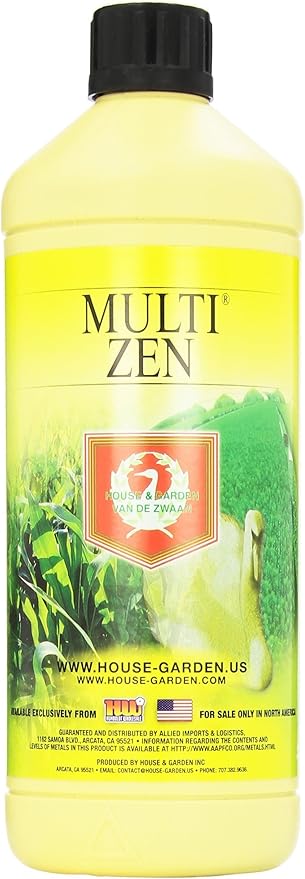 House &amp Garden Multi Zen Nutrient Fertilizer for Encouraging Vigorous Growth 1-Liter