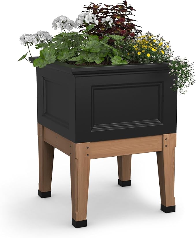 Fairfield 24x24 Elevated Garden Bed - Black