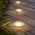 LED Landscape Lights - Low Voltage 24V Outdoor Buried Ground Lamps IP67 Waterproof Ultra-Thin Spotlights for Garden Driveway Patio 6W Yellow Light (Green 18W)