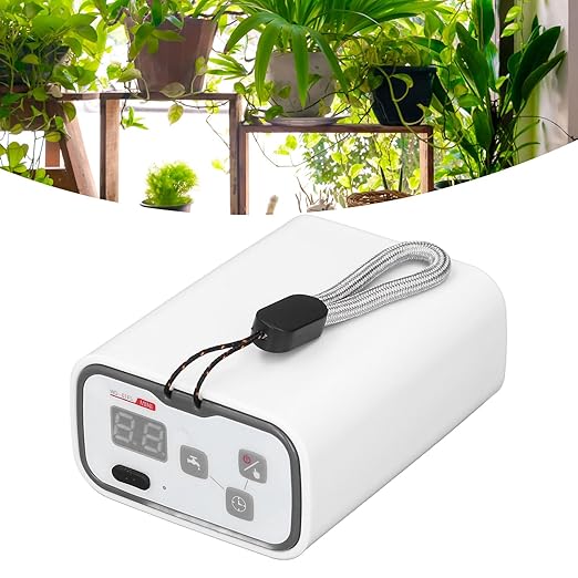 Automatic Drip Irrigation Kit Plants Self Watering Devices Low Noise Digital Programmable Watering Timer for 6 Potted Plants