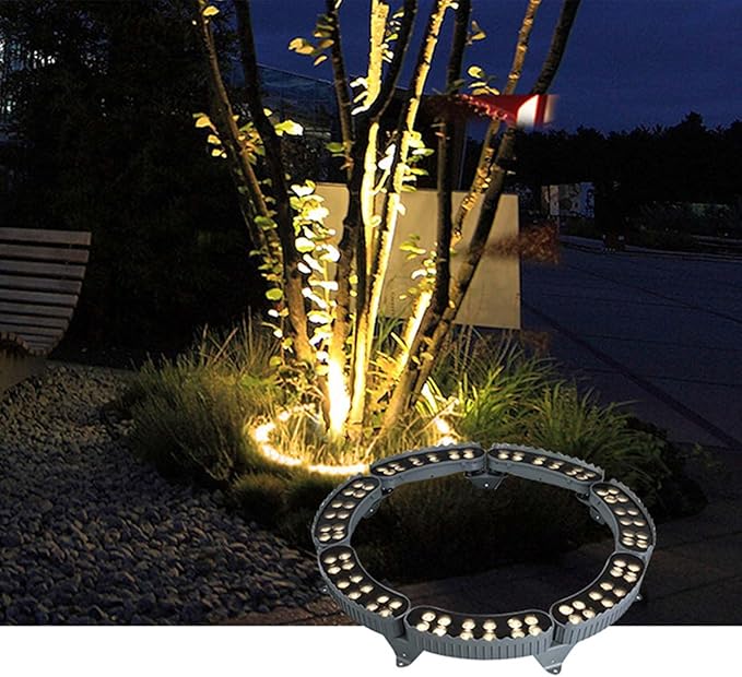 Solar Landscape Spotlights for Big Tree Lighting Solar Spot Outdoor Landscape Outdoor Landscape Waterproof Hoop Spotlight for Large Tree Yard Landscape Garden Party