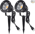 Led Landscape Light High Power 18W 120V AC Warm White Waterproof Landscape Spotlights for YardPatioLawn Wall FloodDriveway (2 Packs)