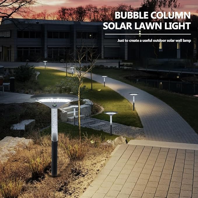 S NMT LED Garden Solar Pathway LightsOutdoor Motion Sensor Landscape Lights for Garden Lighting IP65 Waterproof Solar Spotlight for Yard