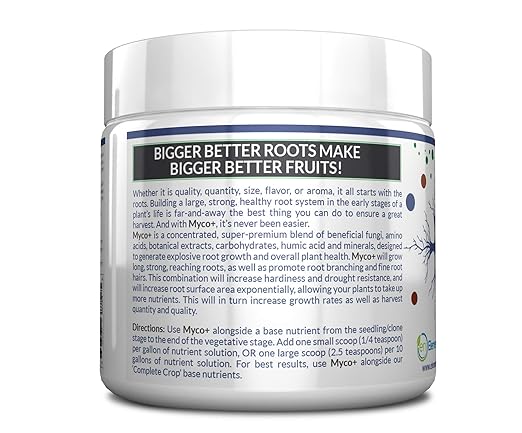 MYCO+ - Mycorrhizae Fungi Powder for Plants and Soil Health Root Booster for Cuttings Orchids Roses Vegetables Succulents - Ultra Concentrated (200 Grams)