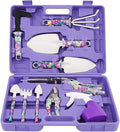 Garden Tool Set Gardening Gift 10 Pieces of Plant Hand Tool Set Suitable for Women and Men Gardeners(Purple10 Piece Set)