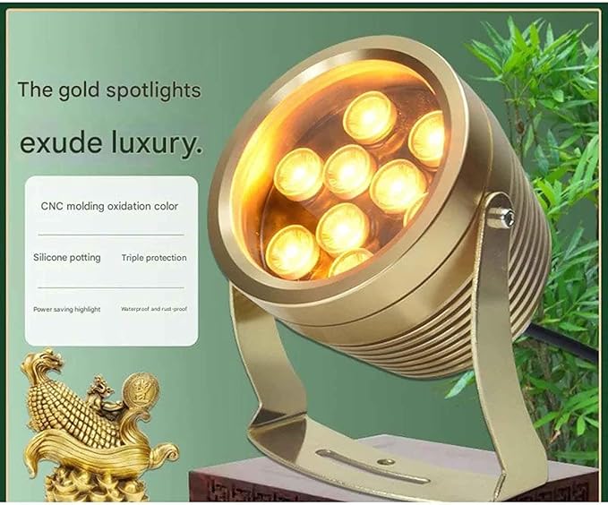 Ground LED Landscape Lights - Outdoor Beam Spotlight IP65 Waterproof Round Wall Lamp Rotatable Decorative/for Pathway Driveway Decks Stair Step Landscape Lighting(Blue6W(110-240V))