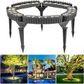 Outdoor Led Garden Lights Courtyards Ring Tree Light Aluminum Landscape Spotlights for Trees Easy to Use(Warm White LightPack of 5)