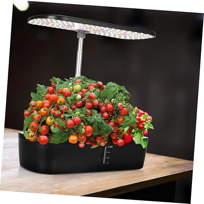 Mikikit 1set Hydroponics Growing System Kit Indoor Plant Growing Kit Led Grow Light Smart Hydroponic Garden for Vegetables Space-Saving Design Easy to Use for Home Gardening