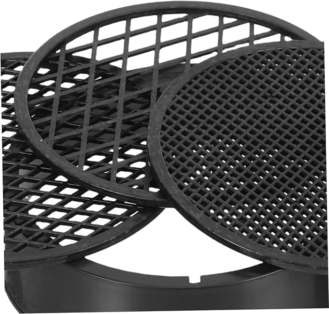Happyyami 6sets Soil Sifter Set Coarse and Fine Mesh Screens for Gardening Handheld Garden Tool for Removing Stones and Refining Soil