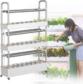 Hydroponic Plants3 Floors Hydroponics TowerPlant Vertical Hydroponics48/64 /90/120 Planting Spaces Vegetables Hydroponic Grow Kitfor Home Office Gardening Balcony Vegetable Garden (90hole)