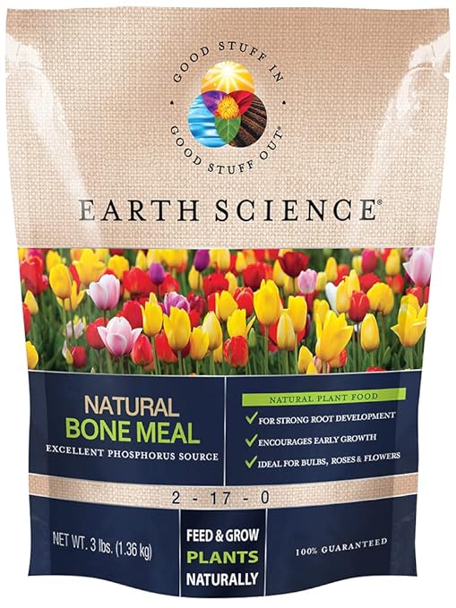 Earth Science Blood &amp Bone Meal Plant Food Bundle – Organic Nitrogen &amp Phosphorous for Thriving Plants – Ideal for Gardens Flowers Bulbs Trees &amp Shrubs – Natural Fertilizers for Vibrant