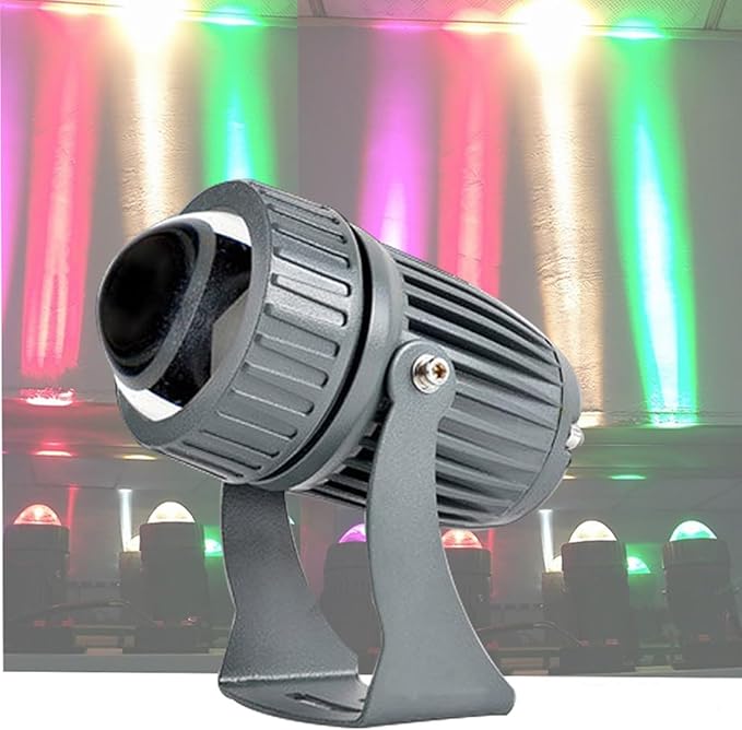 10W LED Narrow Beam Spotlight - Rotation Spot Lights AC85-265V Long Range LED Flood Lights IP65 Waterproof Wall Washer Light Architectural Landscape Lighting(White)