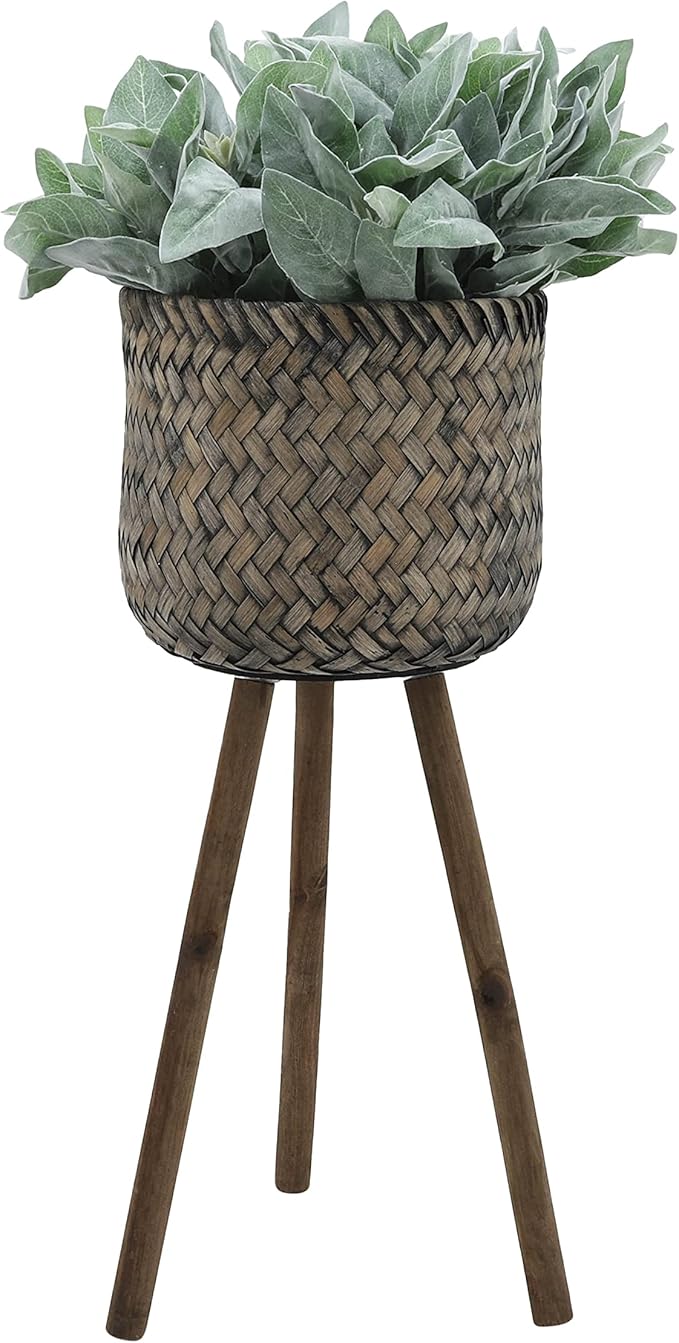 S/2 Bamboo PLANTERS ON Stands