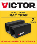 Victor Indoor Electronic Rat Trap Humane Electric Rat Traps Indoor for Home No Touch No See Traps Pack of 2 - M241BSR-2
