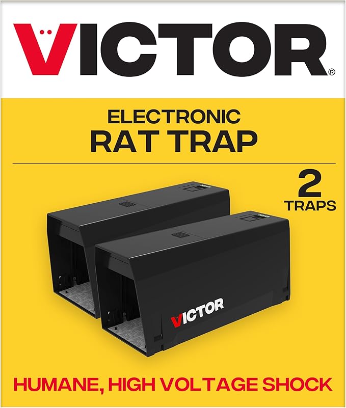 Victor Indoor Electronic Rat Trap Humane Electric Rat Traps Indoor for Home No Touch No See Traps Pack of 2 - M241BSR-2