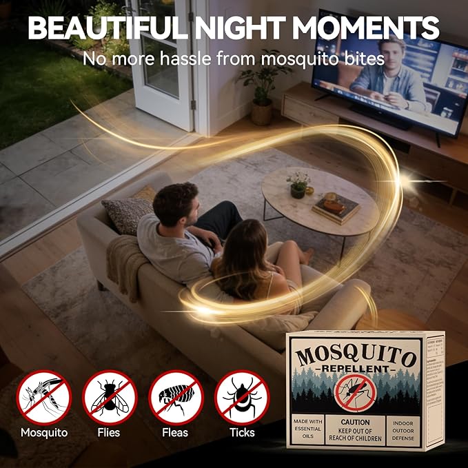 Mosquito Repellent 35 Balls – Mosquito Repellent Outdoor Patio &amp Indoor Natural Mosquito Deterrent for Yard Patio Camping &amp Travel